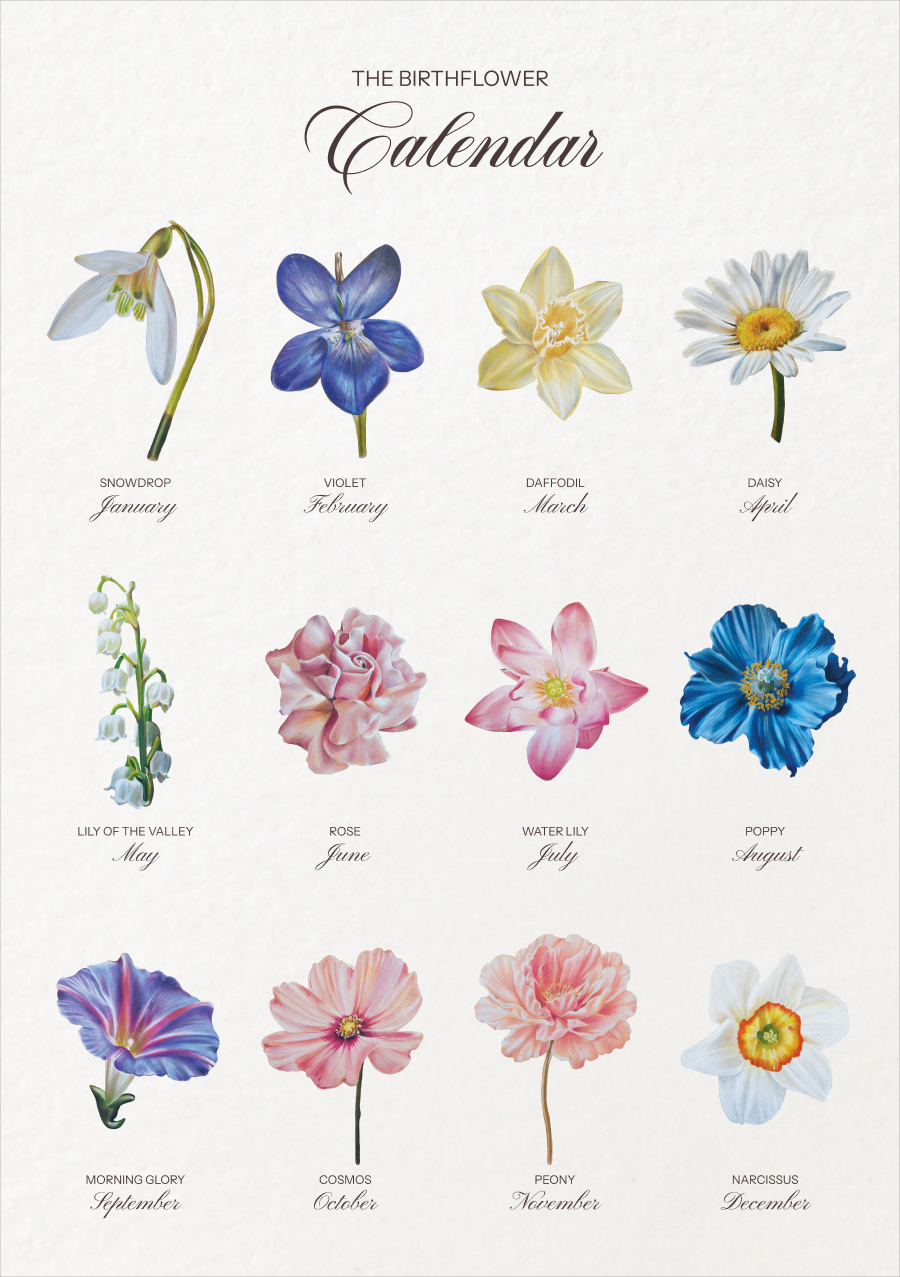 2026 Birthflower Calendar